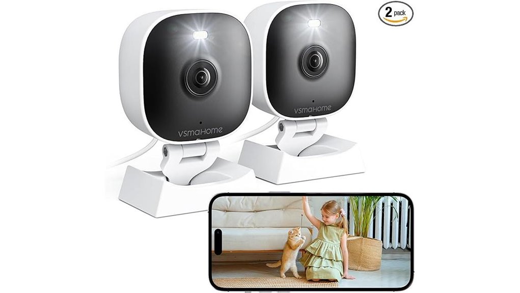 two pack indoor outdoor cameras