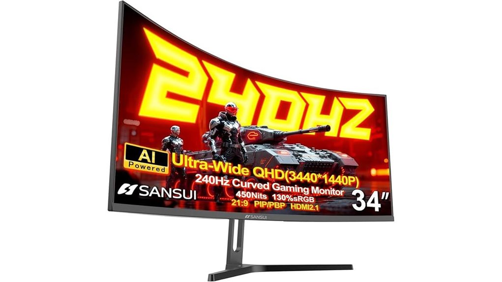 ultrawide curved gaming monitor