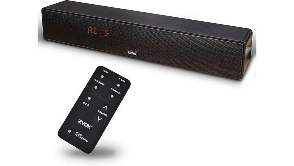 voice enhanced sound bar