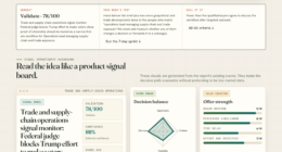 Trade and supply-chain operations signal monitor: Federal judge blocks Trump effort to make voters show proof of citizenship