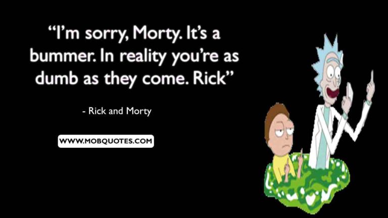 97 Deep Rick and Morty Quotes about Life & Love